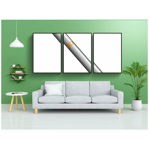 фото Набор модулных постеров для интерьера "фонтан, чернила, ручка" 60x90 см. в тубусе, без рамки lotsprints