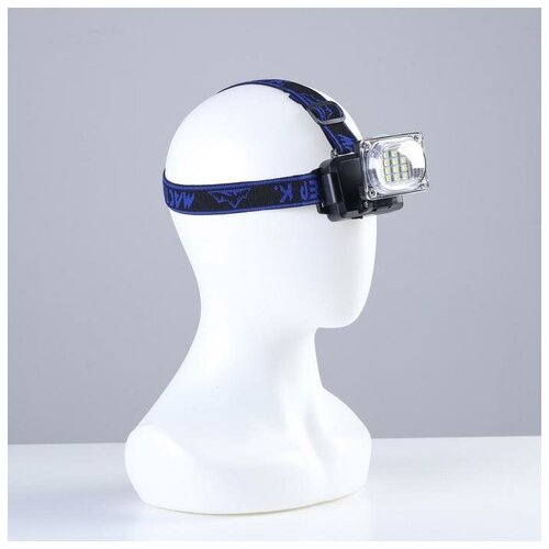 фото Фонарь налобный аккумуляторный 5 вт, 1200 мач, 200 лм, 8.5 x 6 x 6 см, usb мастер к