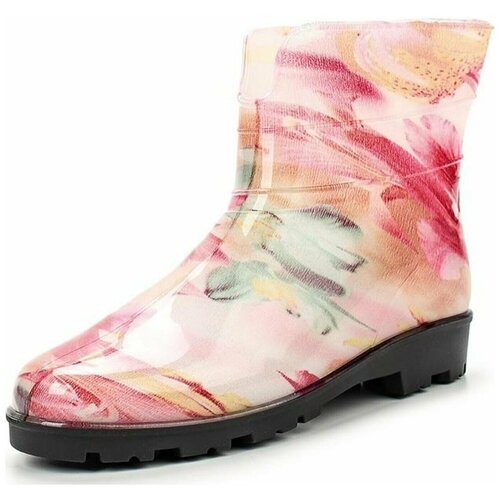 фото Сапоги резиновые женские sandra 98-65-2 высокие разноцветные (36)