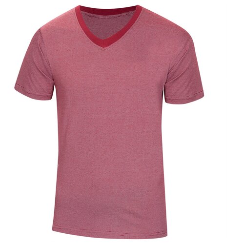 фото Футболка летняя мужская хлопковая базовая однотонная зеленого цвета с v-образным вырезом под горло на каждый день р. 48 safo-m