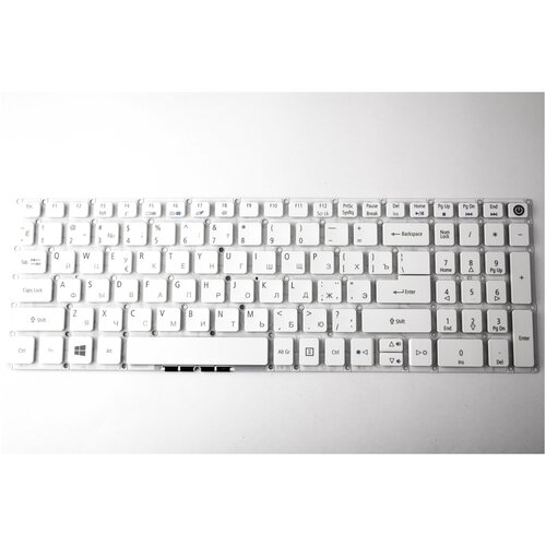 Клавиатура для ноутбука Acer V3-574G E5-573 F5-572 Белая Pn NSK-R37SQ 0R NSK-R3KBW 0R NSK-R3JBC 0R 2148₽