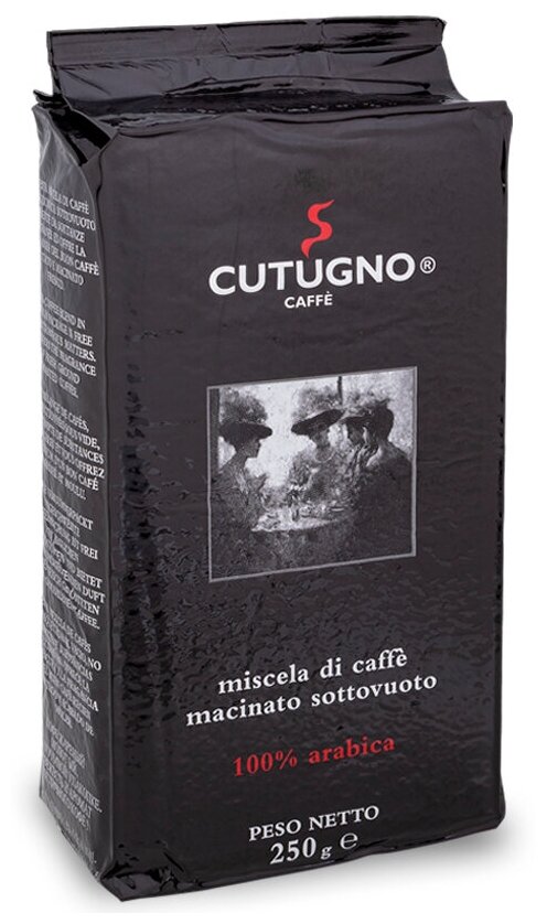 Кофе молотый арабика 100 %, Cutugno Nero, 250 гр., 100% Arabica, вакуумная упаковка - фотография № 2