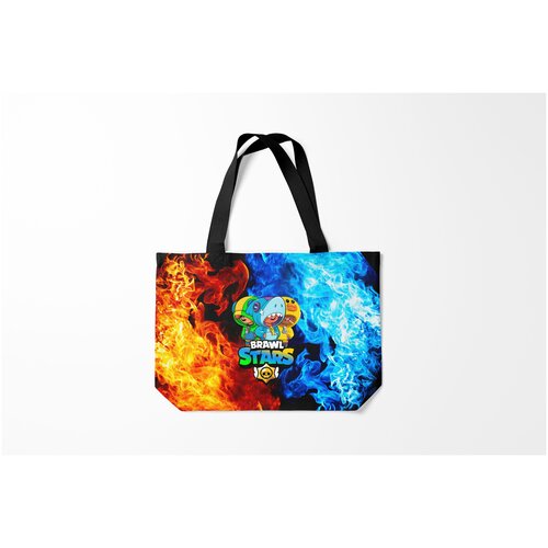 фото Сумка-шоппер / 46х35 см / геймерам / brawl stars leon trio burnettie