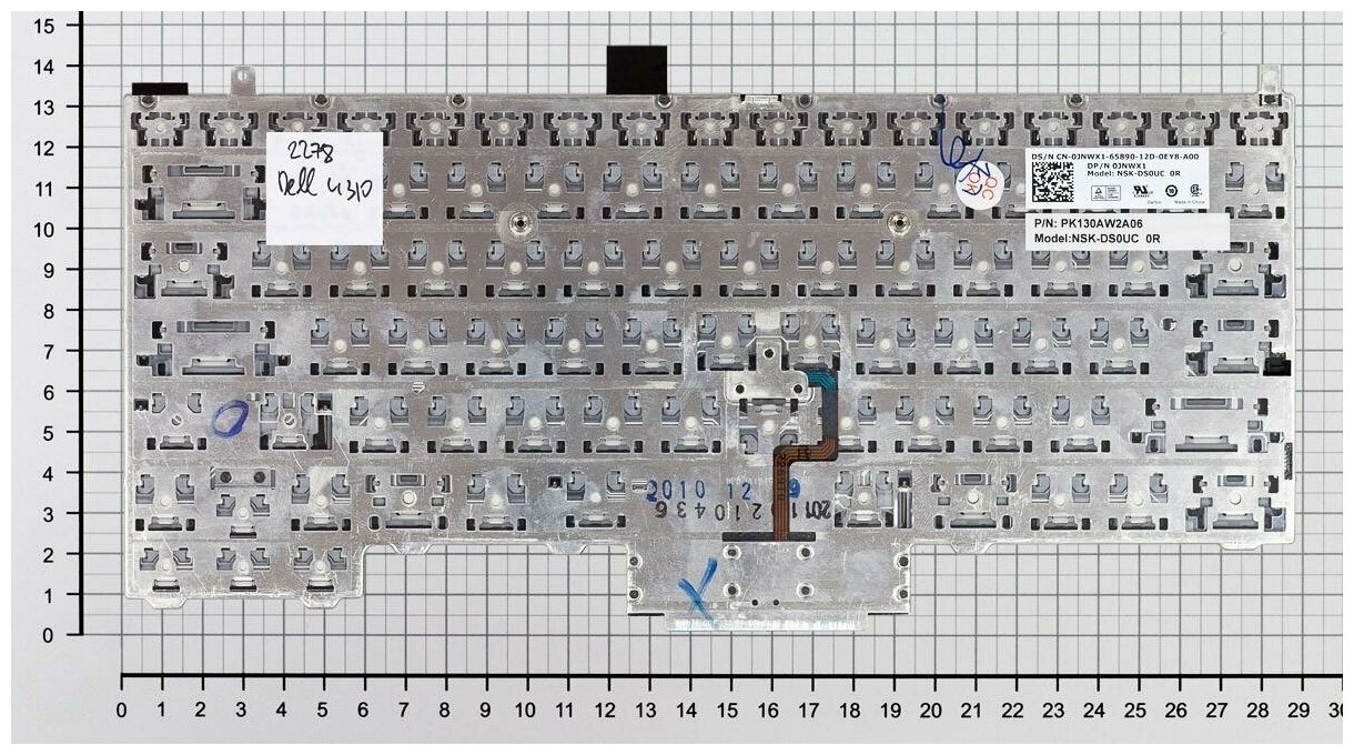 Клавиатура для ноутбука Dell 9ZN4GBC00R черная с указателем