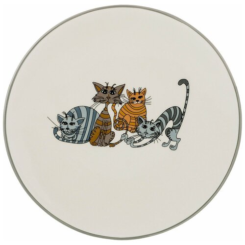 фото Тарелка десертная коллекция озорные коты 20 см высота 2 см lefard (143519)