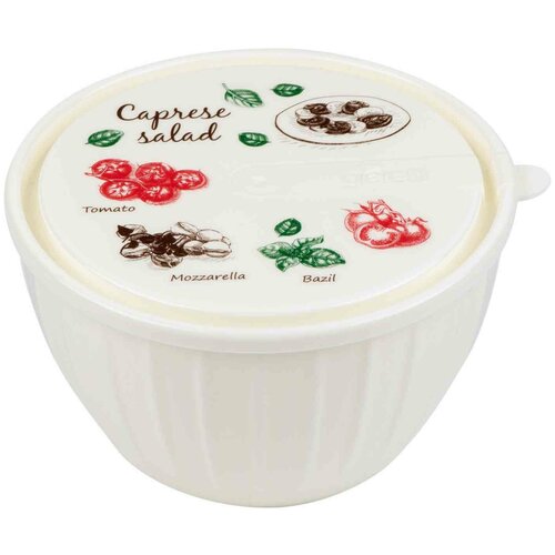 хоз/т_пл.репаблик_салат.bono 0,6 л с крыш.с декор.капрезе Gr1819мл-кп 763140