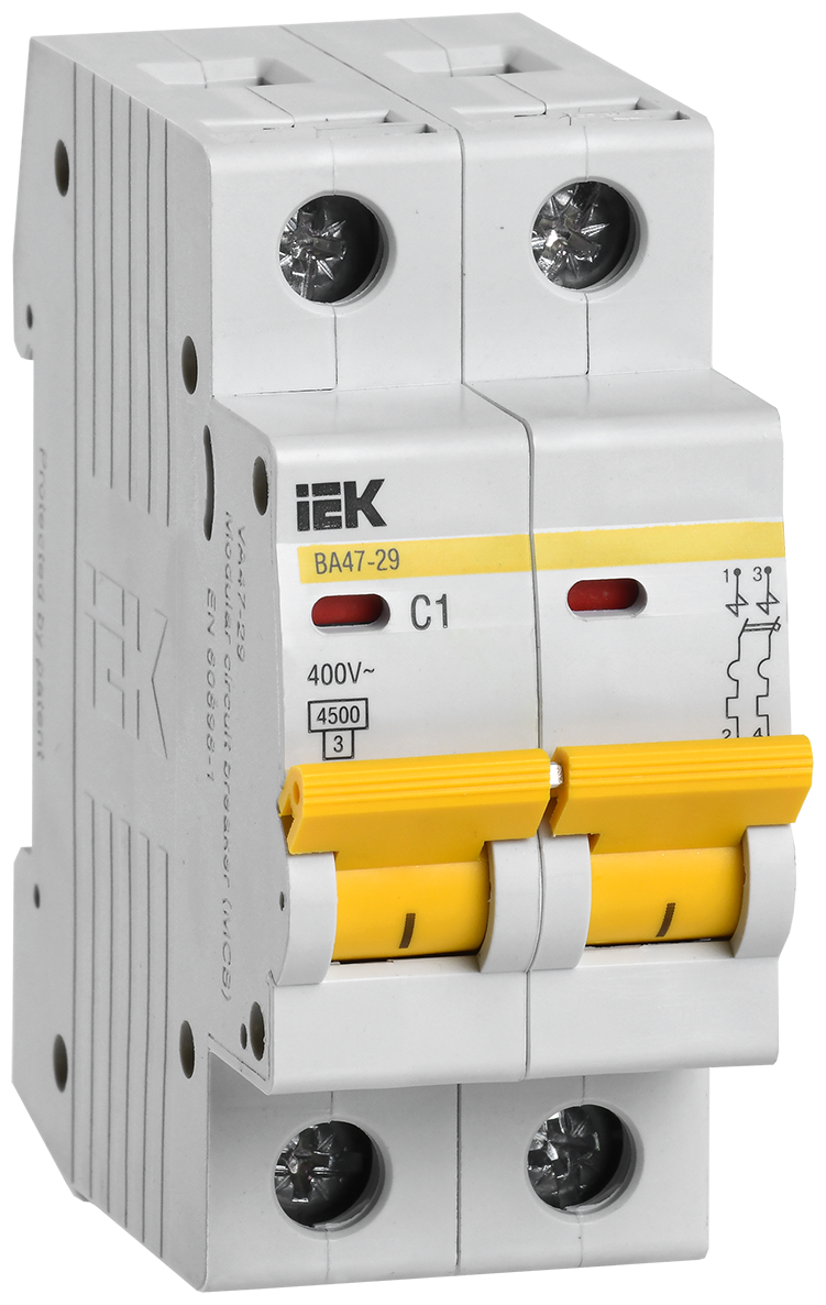 Автоматический выключатель IEK ВА 47-29 (C) электромагнитный 45kA