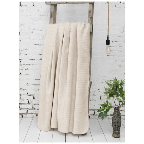 фото Плед однотонный oslo (кремовый) karna