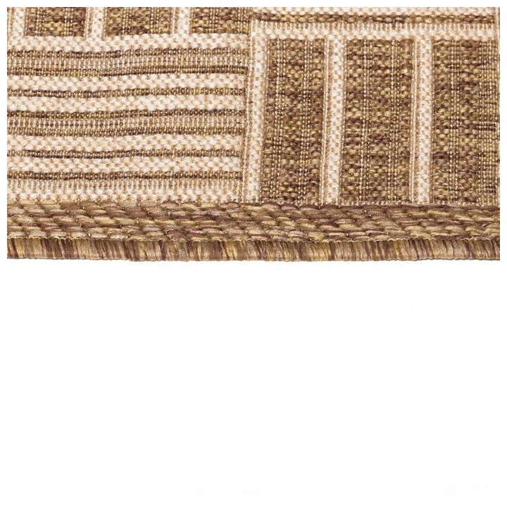 Ковер Люберецкие ковры Эко 7917-23, бежевый/коричневый, 1.5 х 0.8 м - фотография № 9