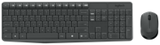 Комплект клавиатура + мышь Logitech MK235 Wireless Keyboard and Mouse, серый, английская