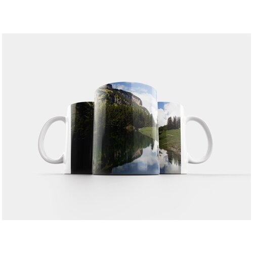 фото Кружка "озеро, отражение, швейцария" 320 мл lotsprints