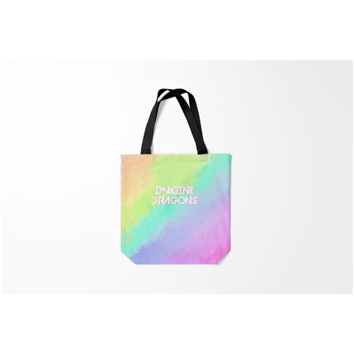 фото Сумка-шоппер / 40х40 см / рок / imagine dragons burnettie