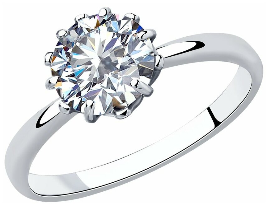 Кольцо Diamant из серебра с фианитом 94-110-01218-1 