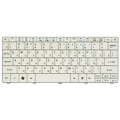 Клавиатура для ноутбука Acer Aspire One 521 532H AO532H D255 D257 D260 D270 Gateway LT21 PK130E91A04 V111102AS3 82000₽