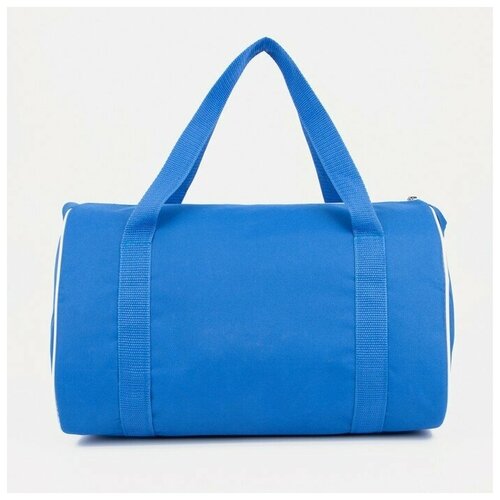 фото Сумка спортивная на молнии, наружный карман, длинный ремень, цвет синий sarabella