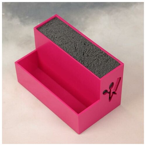 фото Подставка для парикмахерских принадлежностей, 2 секции, 9 × 15 × 9 см, цвет микс mikimarket