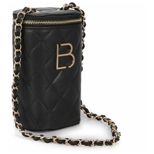 Сумка женская 7x20x29 см Lucky Bees Турция черная 671LKB1322