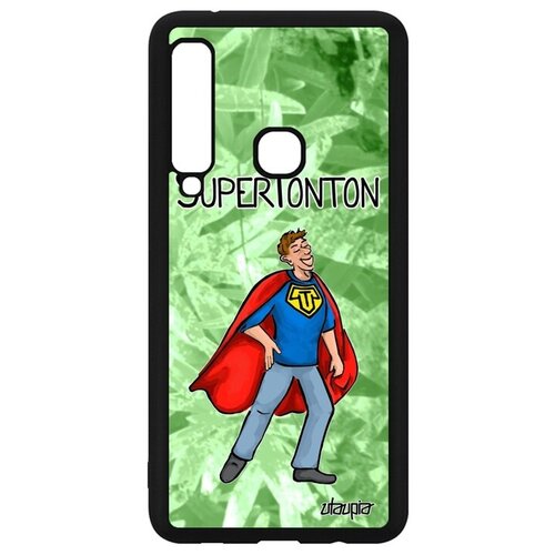 фото Красивый чехол для телефона // samsung galaxy a9 2018 // "супердядя" веселый смешной, utaupia, светло-зеленый