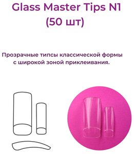 Alex Beauty Concept Типсы Glass Master Tips №1, (50 ШТ)