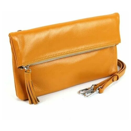 фото Женская кожаная сумка 8932 елоу (101449) fuzi house