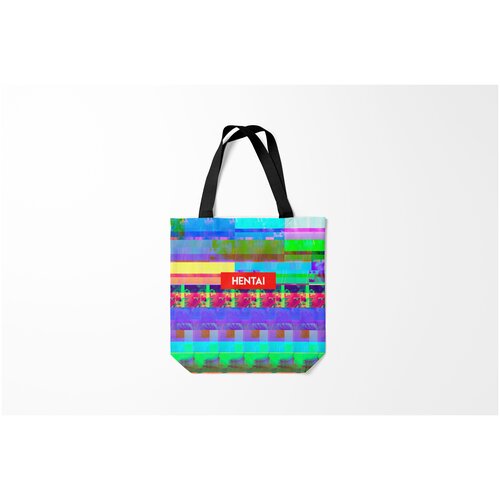 фото Сумка-шоппер / 40х40 см / аниме / ahegao японская анимация burnettie