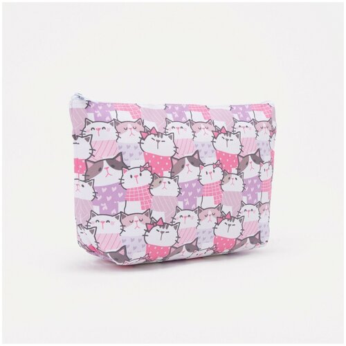 фото Косметичка простая, отдел на молнии, цвет белый нет бренда