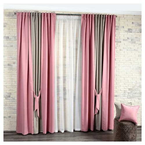 Штора однотонная 