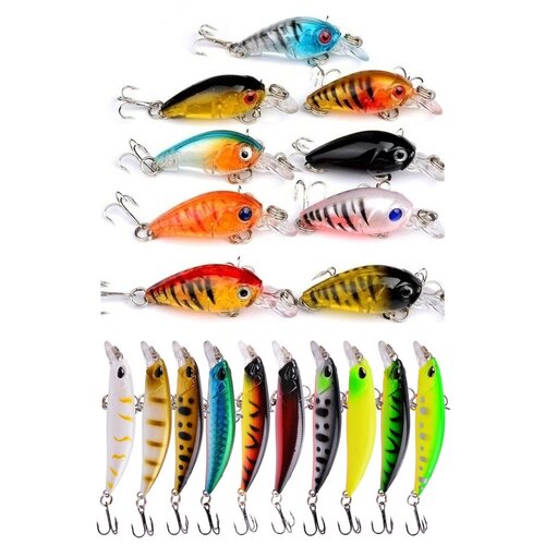 Воблеры форелевые. Набор 19 шт.