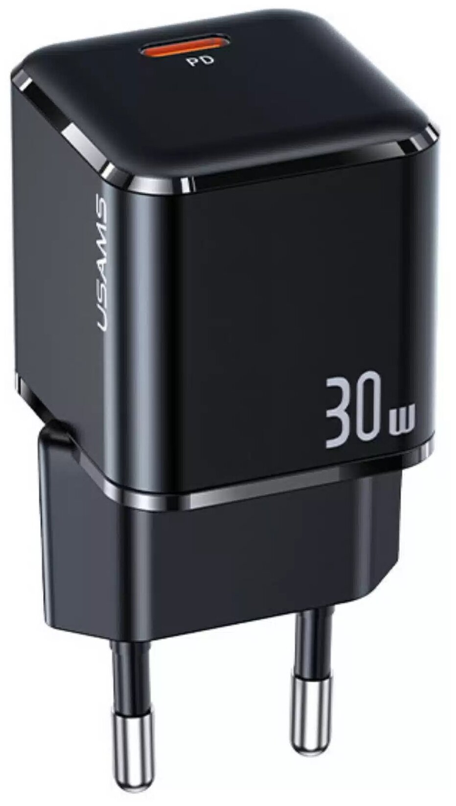Зарядное устройство сетевое USAMS US-CC148 T45 30W Power Delivery Super Si Mini черный (CC148TC01)