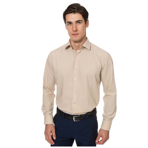 фото Рубашка grostyle, размер 42/182, бежевый