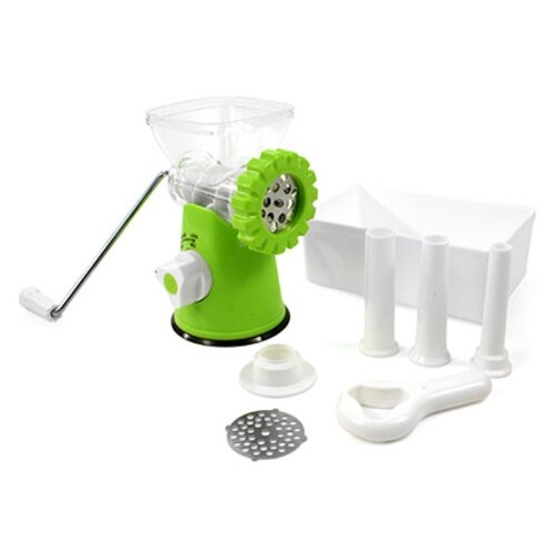 Мясорубка механическая пластмассовый корпус пластмассовый контейнер с вакуумной присоской к столу в коробке Китай 357400₽