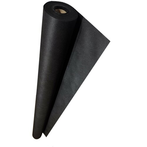 Геотекстиль Brontek Geo Hard 40m2 / Спанбонд черный марка 80 / Садовый геотекстиль для дорожек