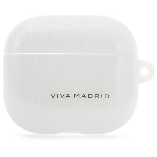 Кейс Viva Madrid Apple AirPods 3 с карабином, белый