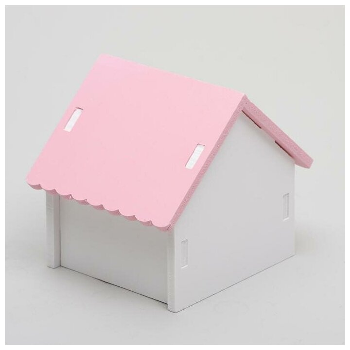 Домик для грызунов с треугольной крышей, 10 х 9 х 10,5 см, микс цветов - фотография № 4