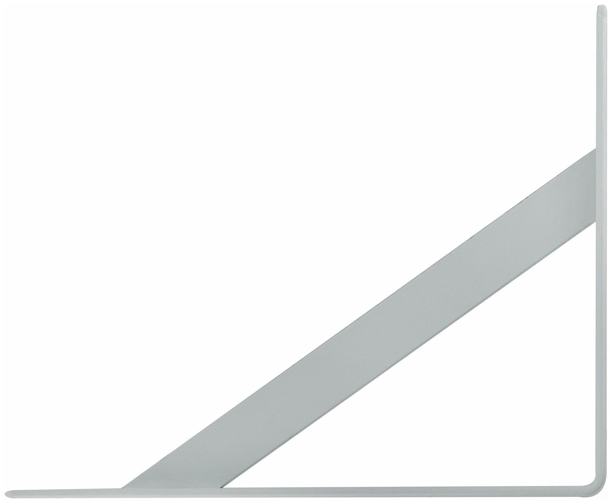 Уголок-кронштейн усиленный белый 250х200 мм - фотография № 2