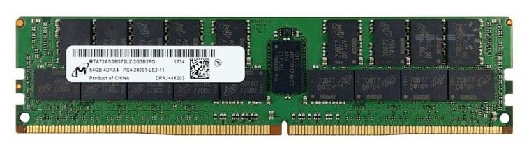 Оперативная память Micron 64GB DDR4-2400 4RX4 ECC LRDIMM MTA72ASS8G72LZ-2G3B2