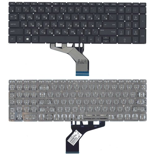 клавиатура для ноутбука hp pavillion 15t db000 15 db0000au 15 da черная без рамки без подсветки Клавиатура для ноутбука HP 15-db000 черная