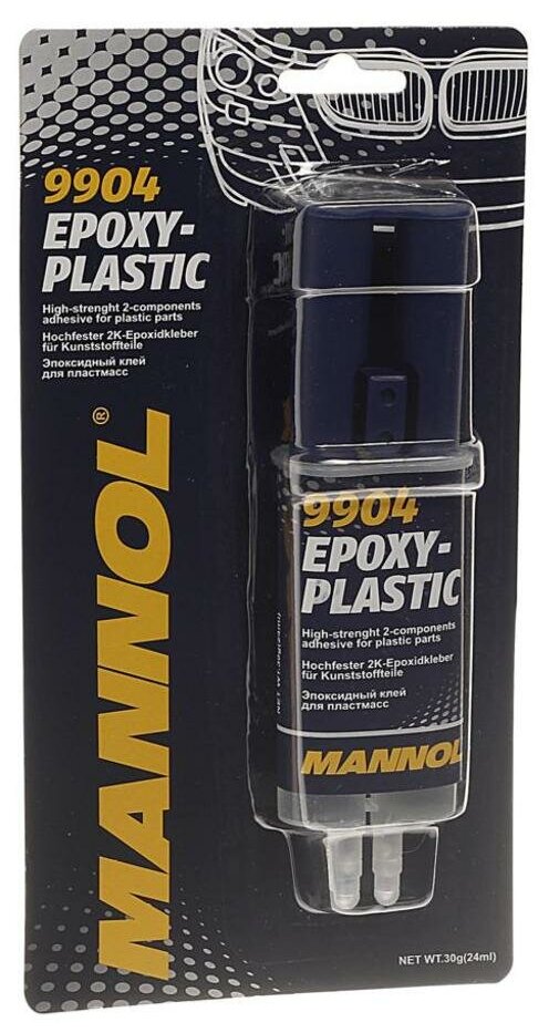 Клей эпоксидный для пластмасс 30г Epoxi-Plast 9904 MANNOL 2405