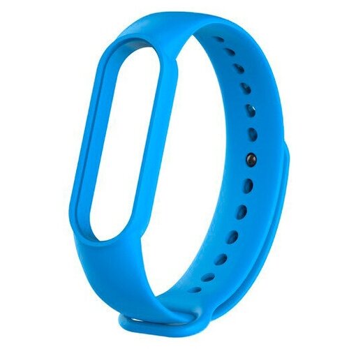 фото Силиконовый ремешок для mi band 5 / спортивный ремешок для фитнес трекера xiaomi / light blue