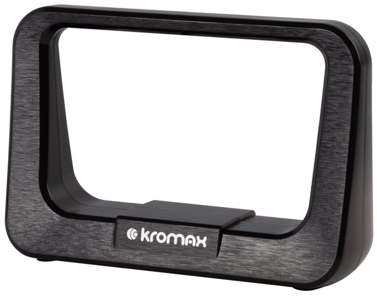 Антенна для цифрового тв телевизионная комнатная активная Kromax TV FLAT-10 black