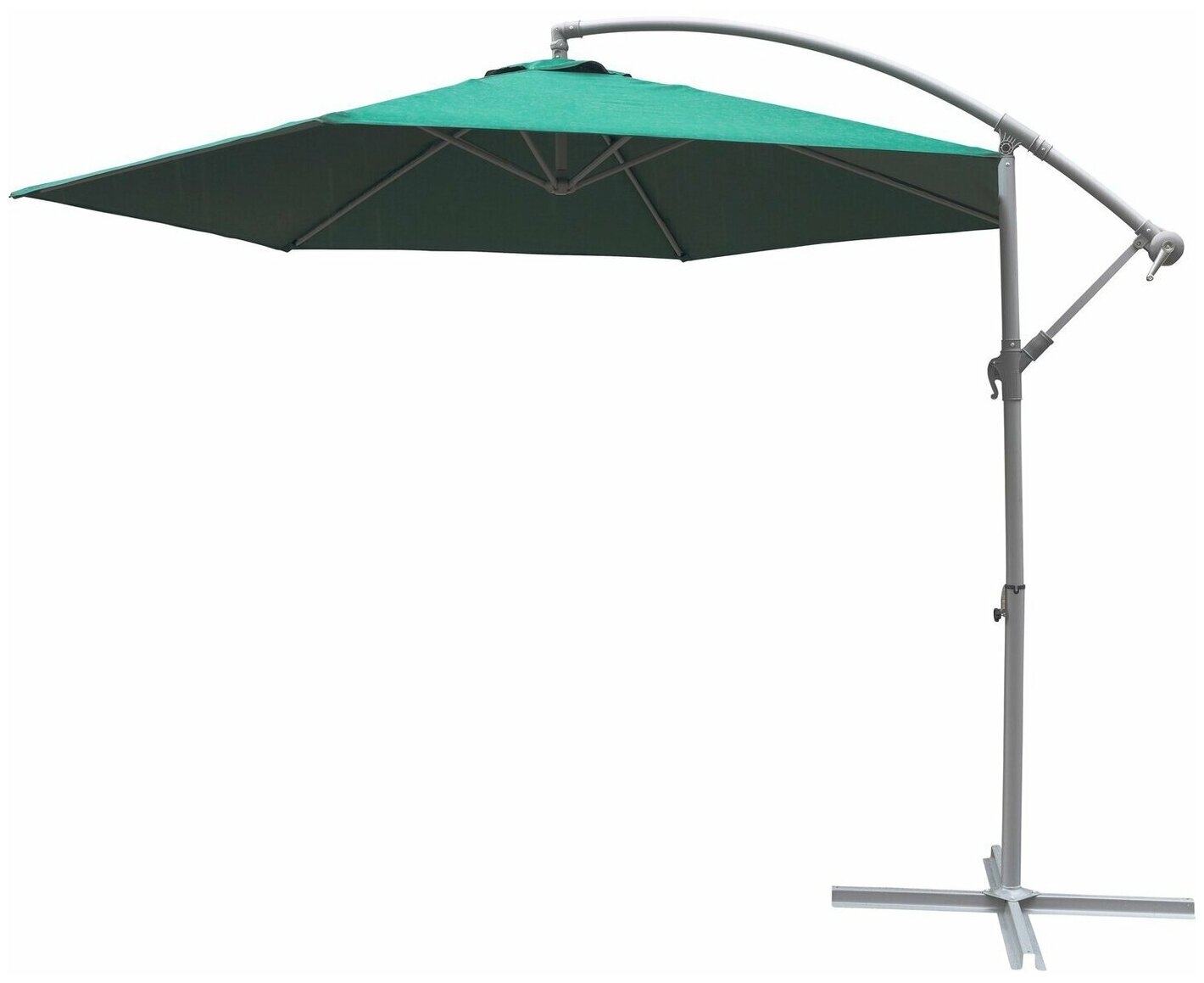 Зонт садовый CMI Valdosta зеленый 300 х 255 см - фотография № 7