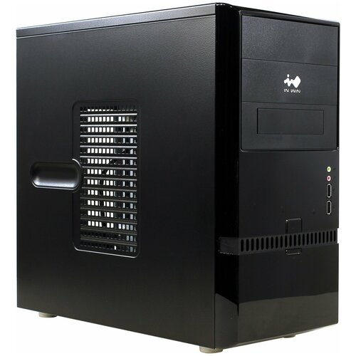 Корпус компьютерный IN-WIN ENR022 без БП , Black mini tower inwin enr021bl rb s400hq7 0 u3 0 2 a hd matx [6187570]