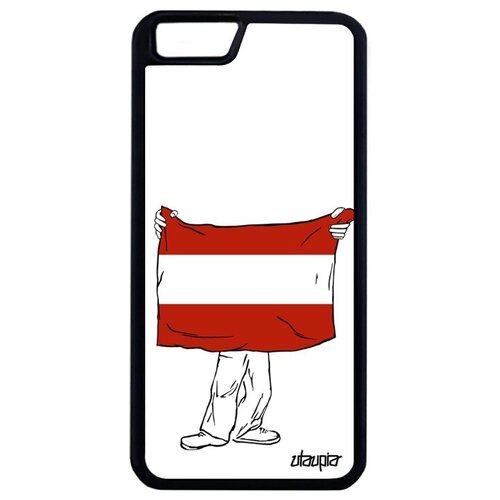 фото Новый чехол на // apple iphone 6 plus // "флаг австрии с руками" патриот страна, utaupia, белый