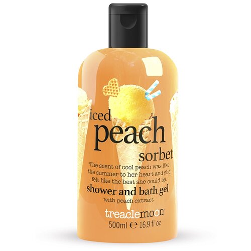 Treaclemoon: Гель для душа Персиковый сорбет (Iced Peach Sorbet bath  & shower gel), 500 мл