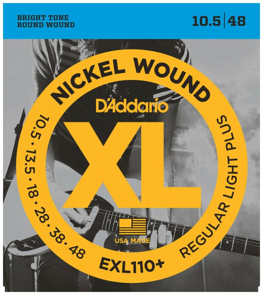 D'Addario EXL110+ комплект струн для электрогитары 10.5 - 48