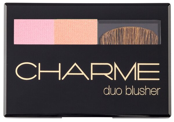 Charme Румяна двухцветные Duo Blusher, розовый