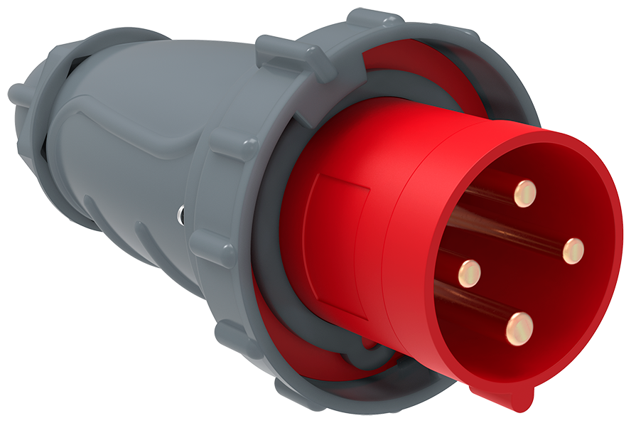 MAGNUM Вилка переносная ССИ-034 63А 3Р+РЕ 380В IP67 | код PSN02-063-4 | IEK (3шт. в упак.)