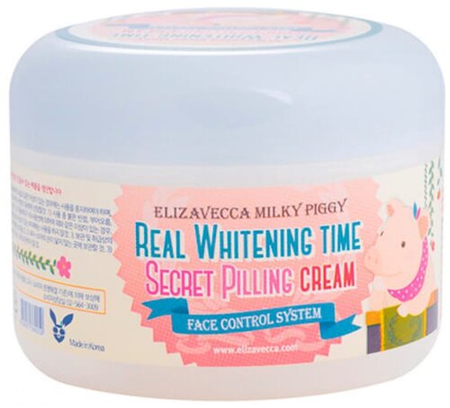 Elizavecca пилинг-крем для лица Milky Piggy Real Whitening Time Secret Pilling Cream, 100 мл