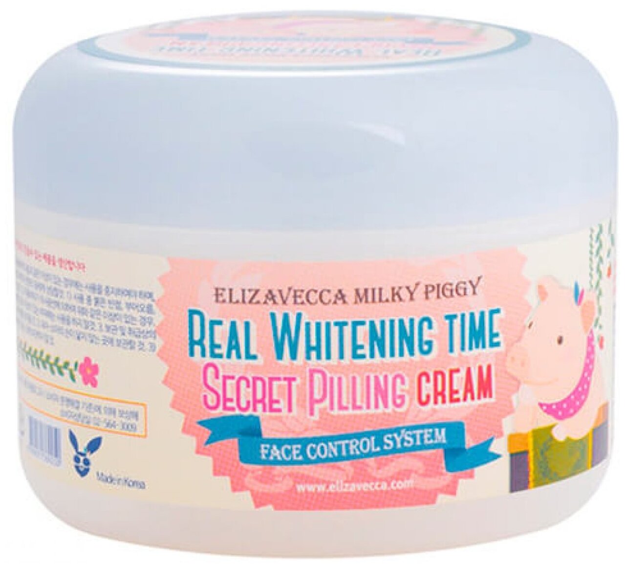 Elizavecca пилинг-крем для лица Milky Piggy Real Whitening Time Secret Pilling Cream