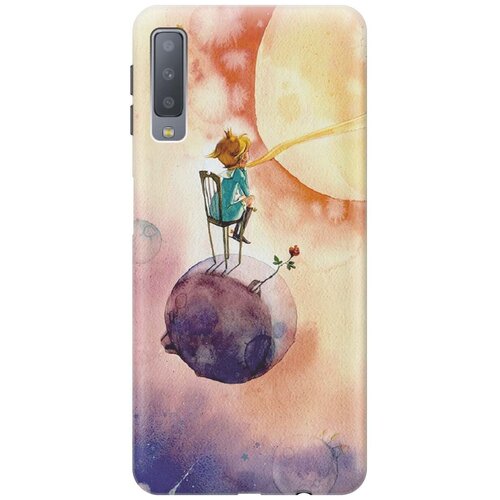 фото Re:paчехол - накладка artcolor для samsung galaxy a7 (2018) с принтом "маленький принц"